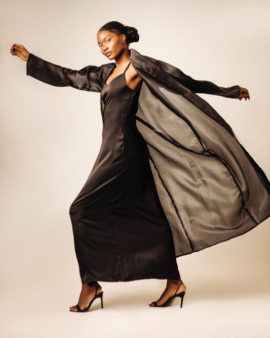 The Lola Slip Dress & Sheer Coat